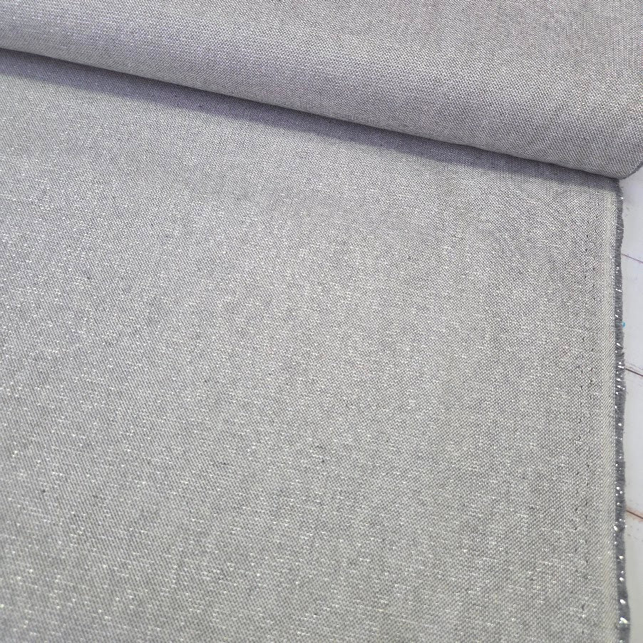 Canvas "David" - melierter Uni Glitzer Canvas von Swafing hellgrau