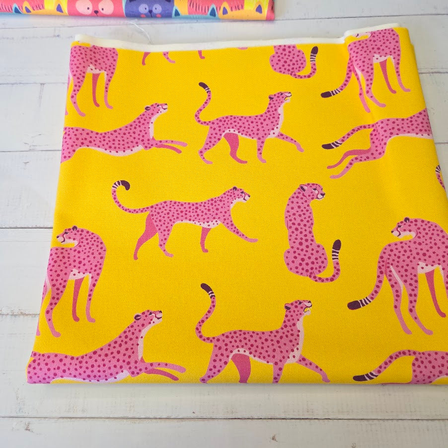MYO Design - Twill Canvas - Pink Cheetah