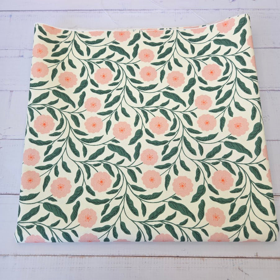 MYO Design - Twill Canvas - Daisy Blooms - rose