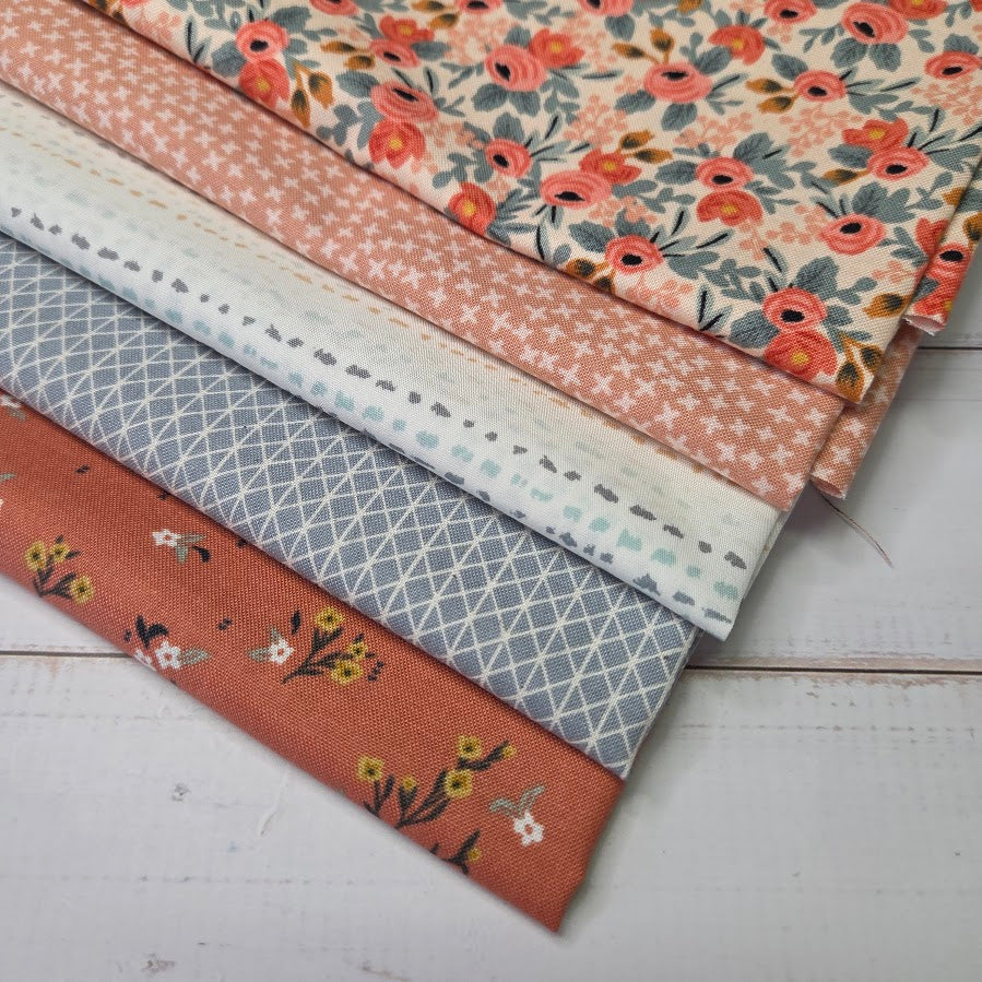 Fatquarter Set - Rifle Paper Les Fleurs - Rose