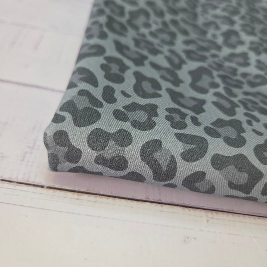 MYO Design - Twill Canvas - Leopard - pale blue