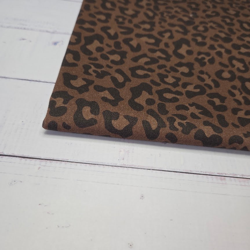 MYO Design - Twill Canvas - Leopard - dark chocolate