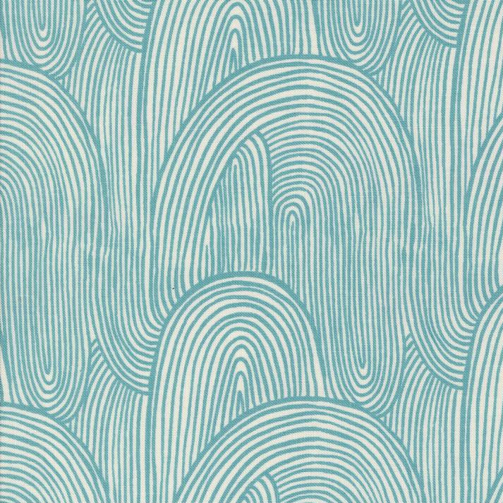 Moda - Things above - Wavy Whirl - teal