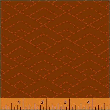 Windham Fabrics - Forest Spirit - dunkelrote Stitches