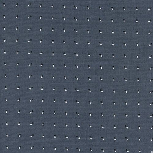 Cotton and Steel - Black and White - Double dots dark grey