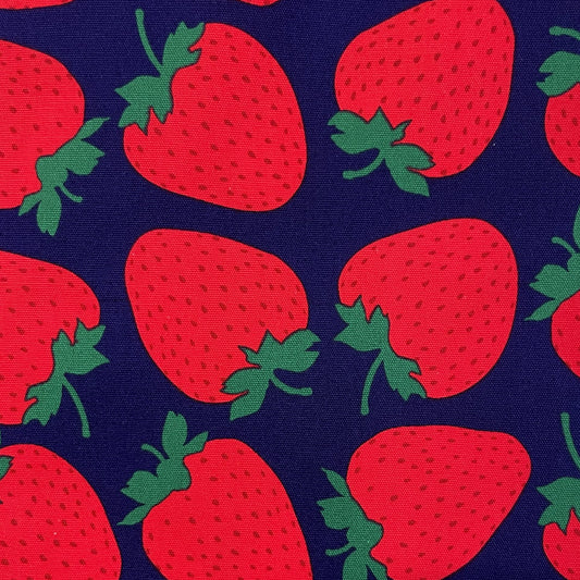 Sevenberry Canvas - Erdbeeren - dunkelblau
