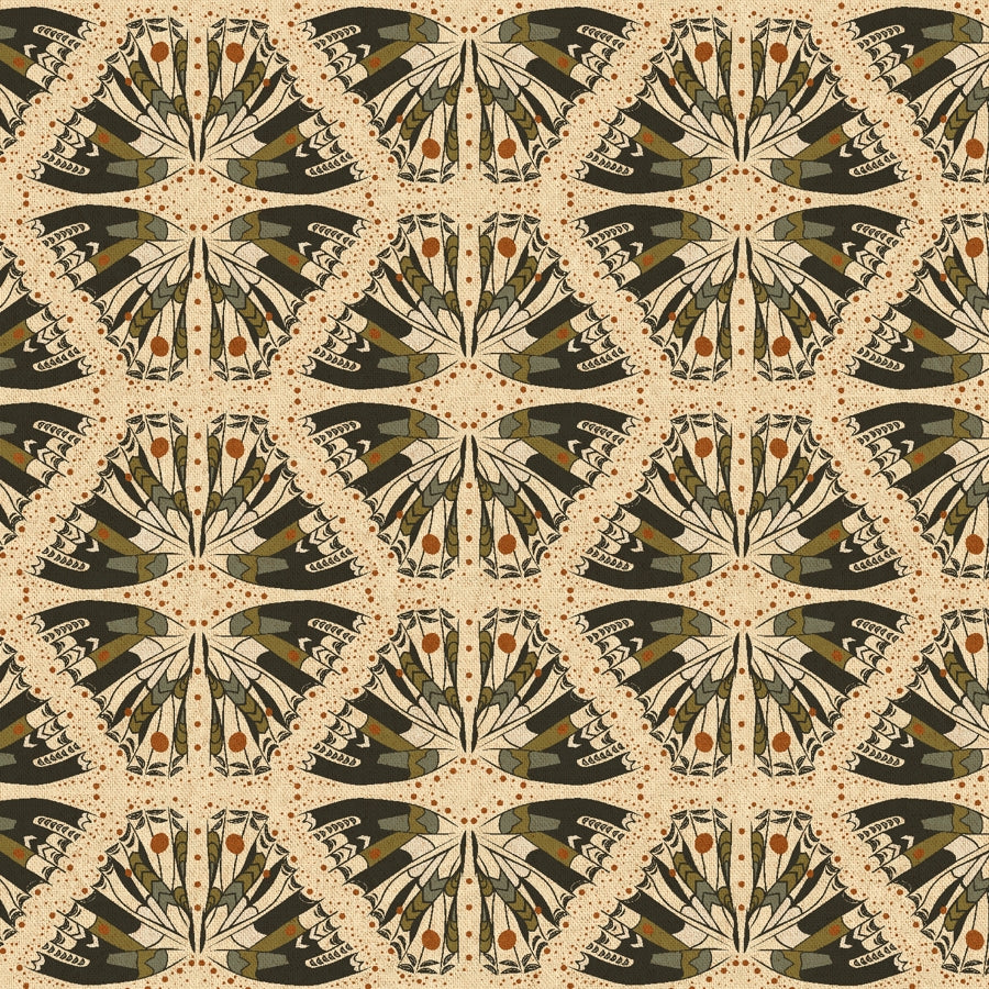 Cotton and Steel - Canvas - Scoutlake - Swallowtail - Olive