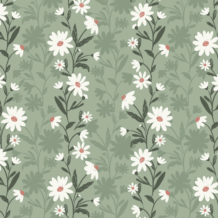 Studio e - Garden Party - Daisies - sage