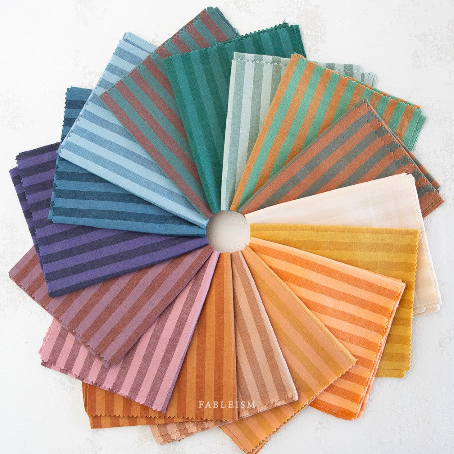 Fableism - Sun Stripes - Precut Fatquarter Bundle - 16 Quarter