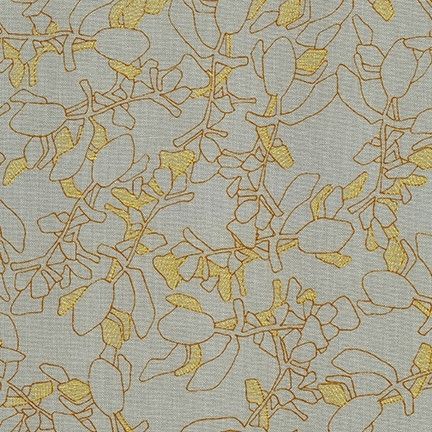 Robert Kaufman - Silverstone - Shitake - gray, metallic