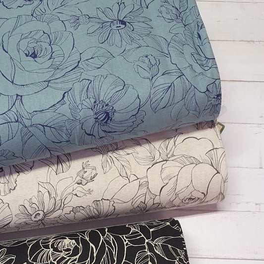 Cosmo Canvas - Old Rose - ecru