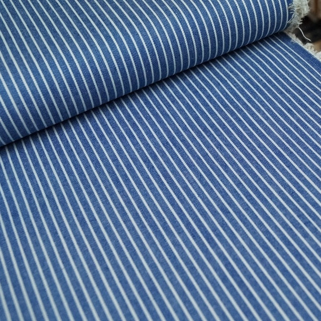 Sommerjeans gestreift - blau