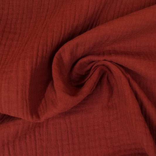 Uni Double Gauze - terracotta
