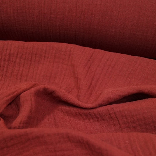 Uni Double Gauze - terracotta