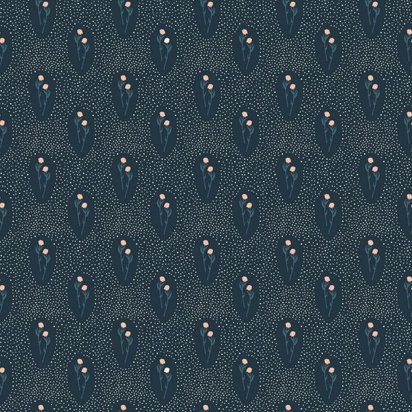 Cotton and Steel - Summer Folk - indigo
