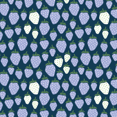 Cotton and Steel - Under the appletree - Queen of Berries - blue