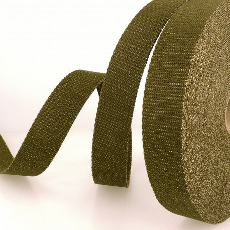 Gold Glitzer Gurtband - verschiedene Farben - 30mm