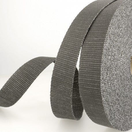 Silber Glitzer Gurtband - verschiedene Farben - 30mm