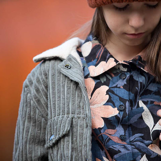 See you at six - Linen Viskose Blend - Pasture Rose - black