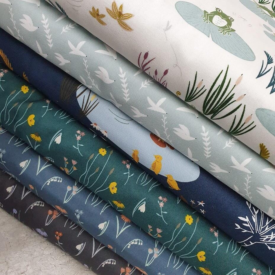 RJR Fabrics - Pond Life - Ducks - lagoon