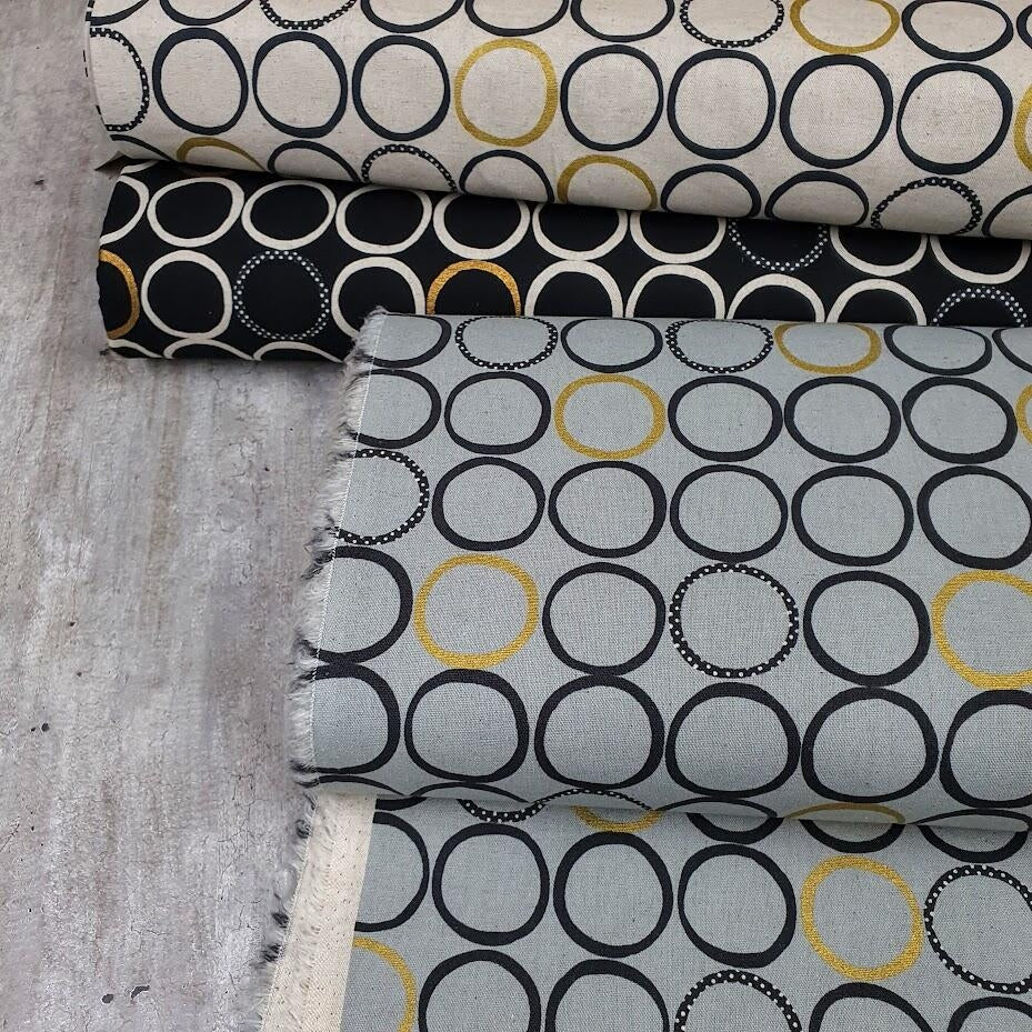 Cosmo Canvas - Ringe - hellgrau metallic