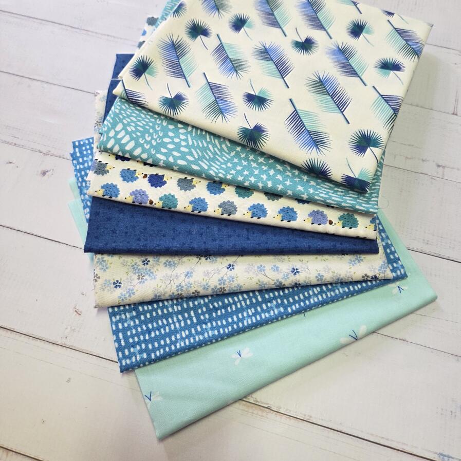 Fatquarter Set - Igel blue