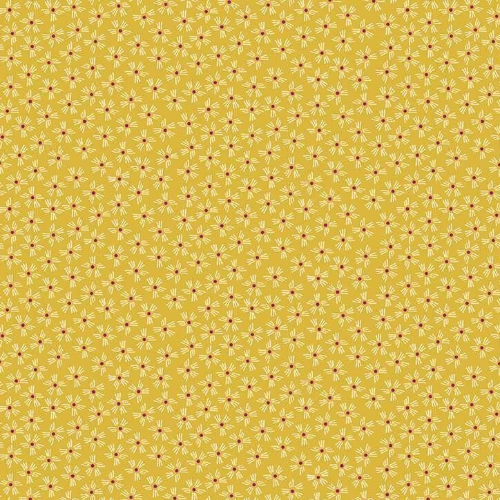Makower - Henna - Dash Flowers yellow