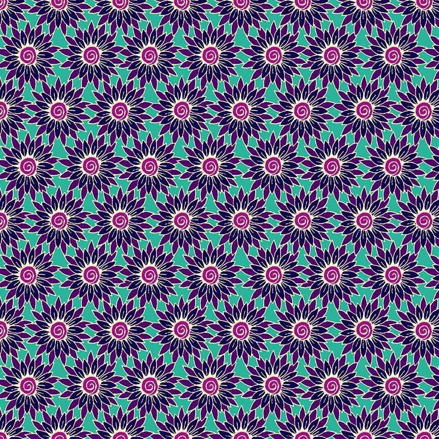 Makower - Henna - Sunflower - lilac