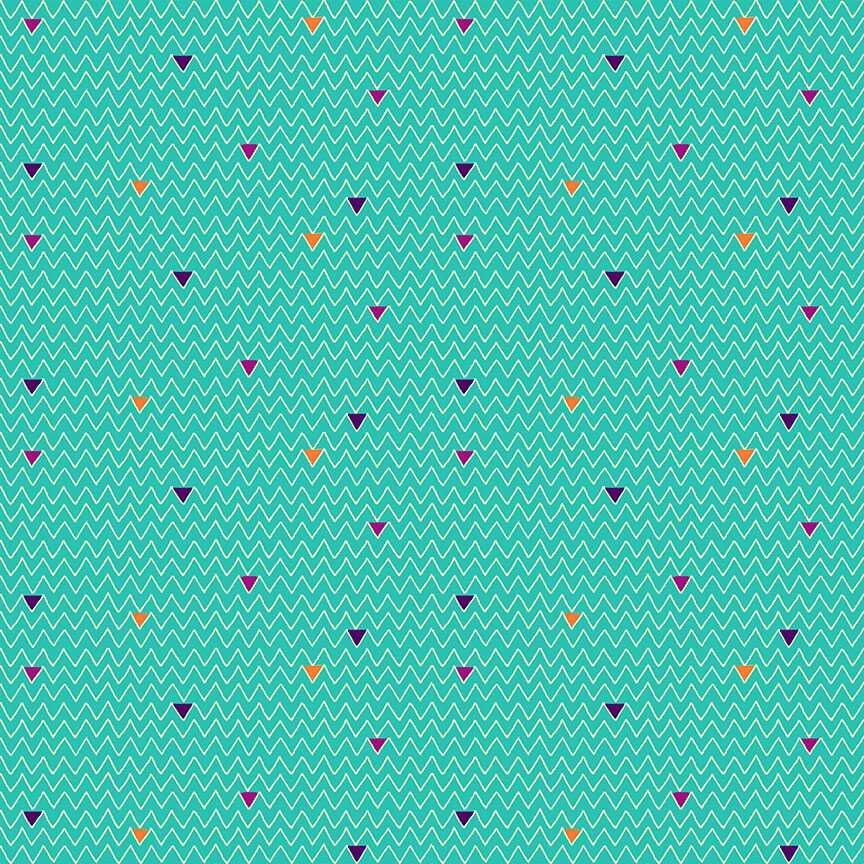 Makower - Henna - Zig Zag Türkis