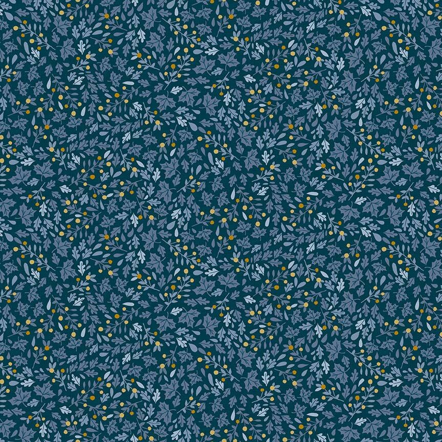 Makower - Hedgerow - Leaves - blue