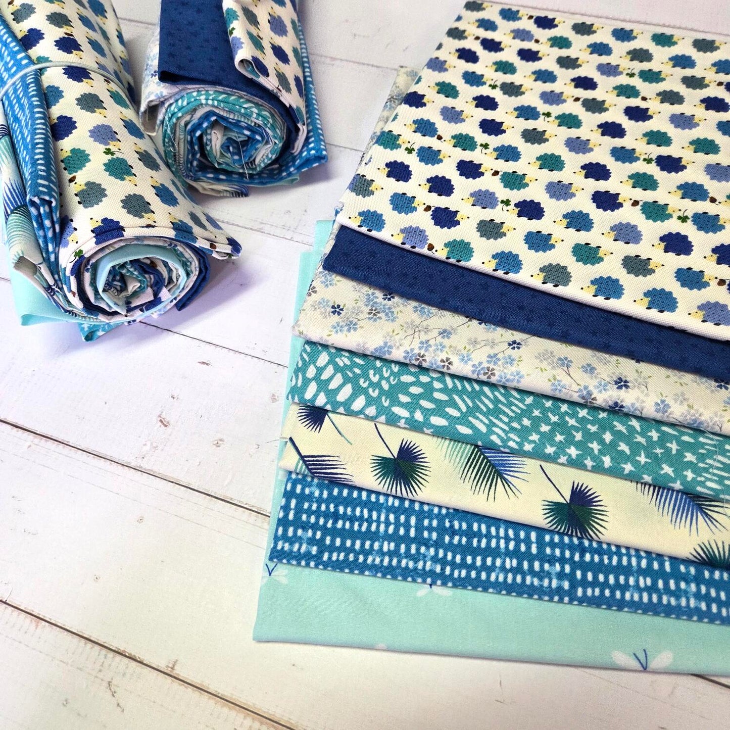Fatquarter Set - Igel blue