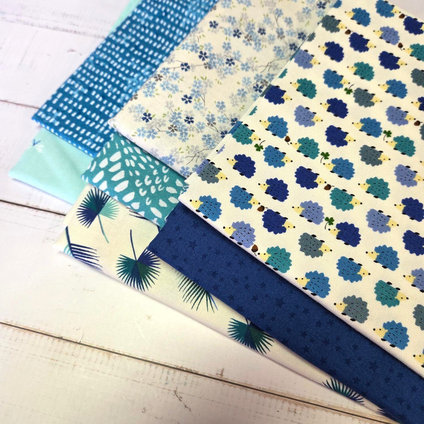 Fatquarter Set - Igel blue