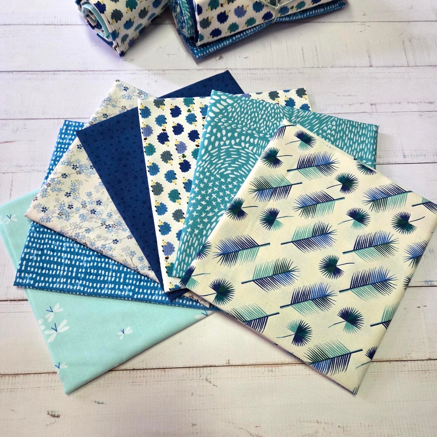 Fatquarter Set - Igel blue