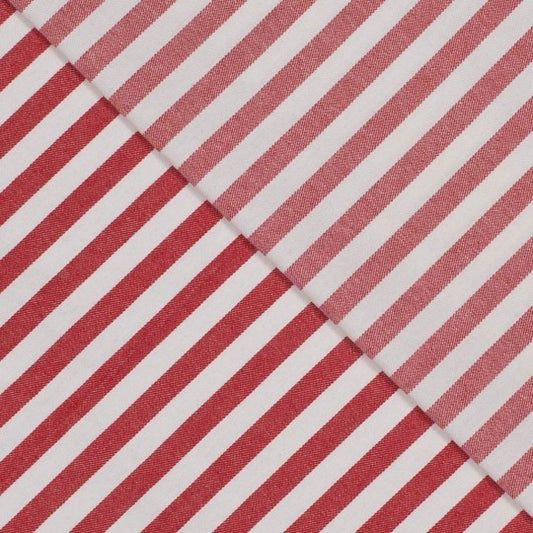 Streifenjeans - rot-weiß - 7,7oz
