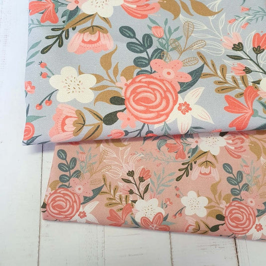 MYO Design - Heavy Canvas - Wildflowers Bouquets hellgrau