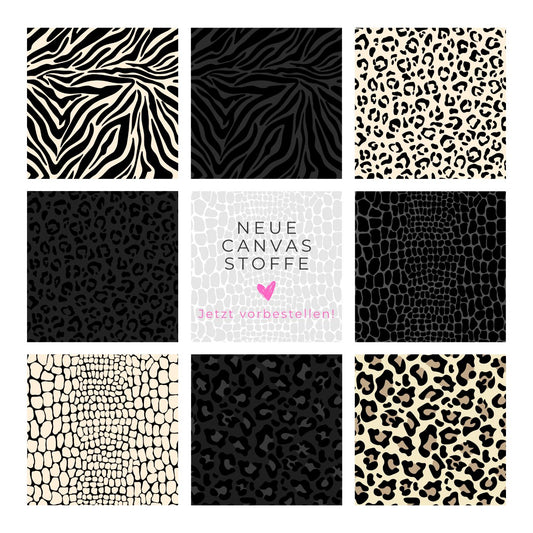 Vorbestellung: MYO Design Canvas - Animalprints black and white