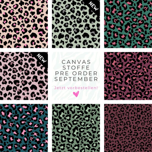 Vorbestellung - Leopard - Twill Canvas - Colours