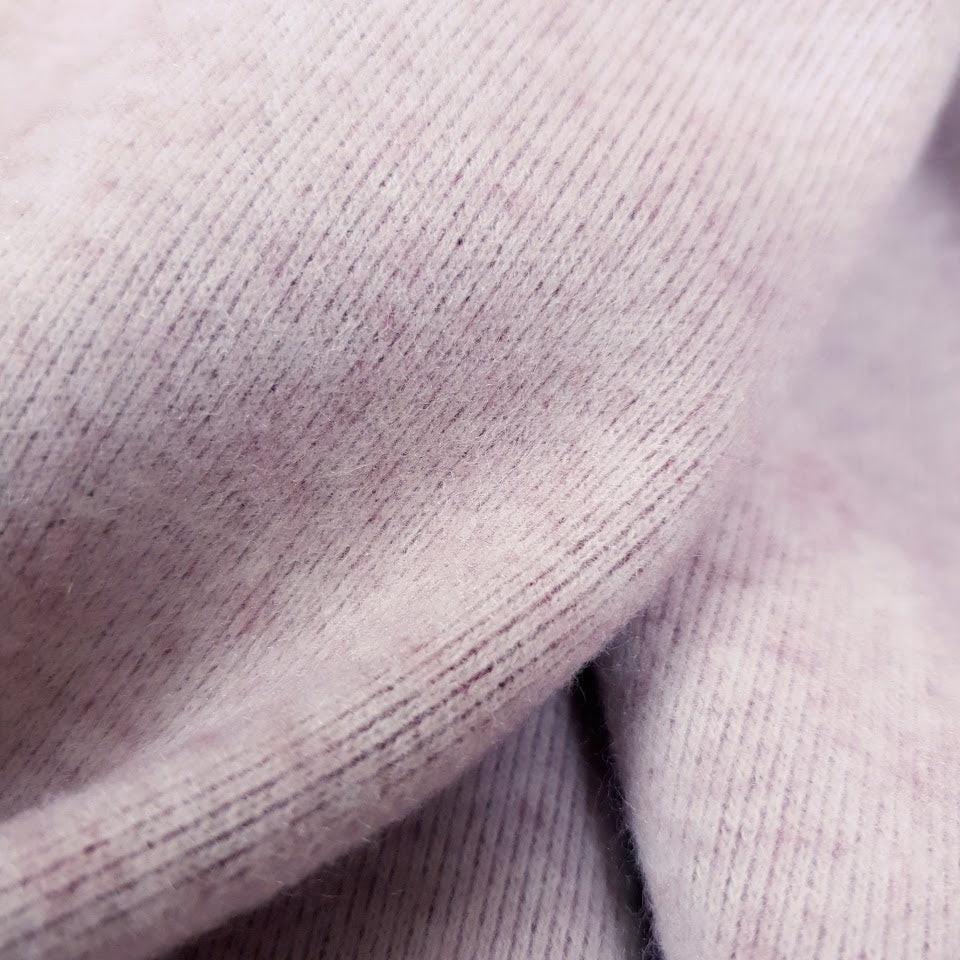 Wolloptik Doubleface - uni beere /rose