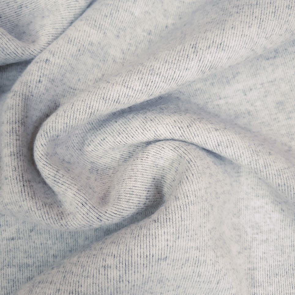 Wolloptik Doubleface - uni navy / ecru