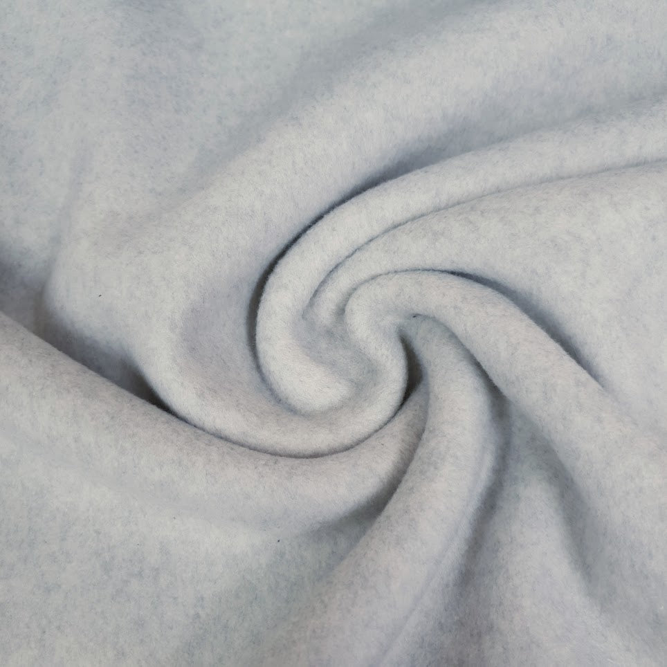 Wolloptik Doubleface - uni hellgrau