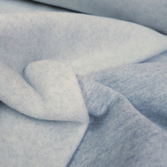 Wolloptik Doubleface - uni hellgrau