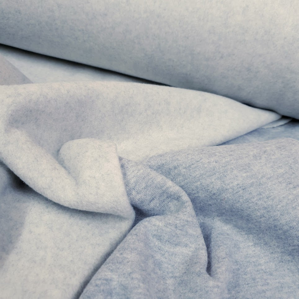 Wolloptik Doubleface - uni hellgrau