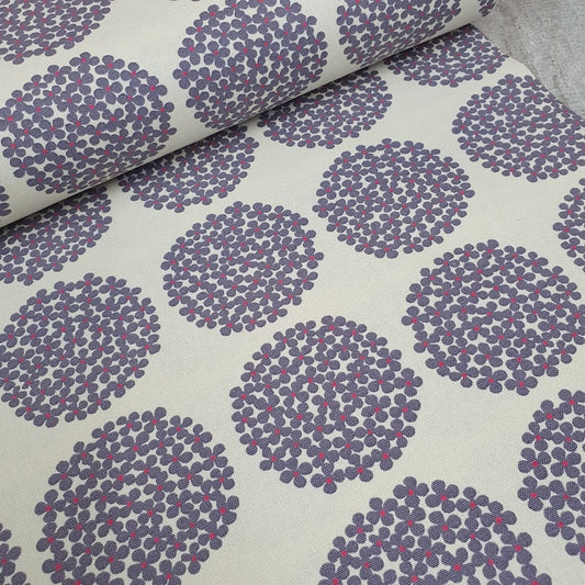 Kobayashi Canvas - Flower Dots - weiß-flieder