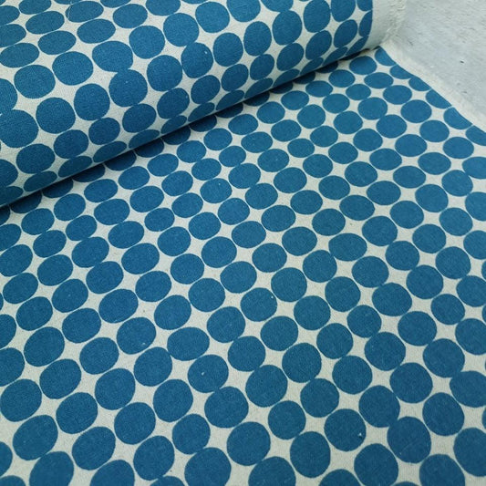 Canvas Dotties - weiß-blau