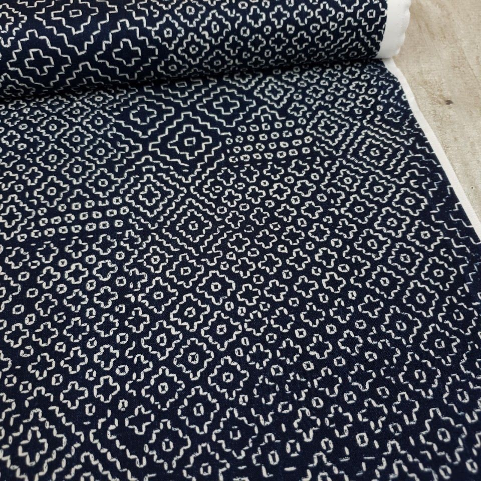 Windham Fabrics - Sashiko - Stitch Sampler - indigo