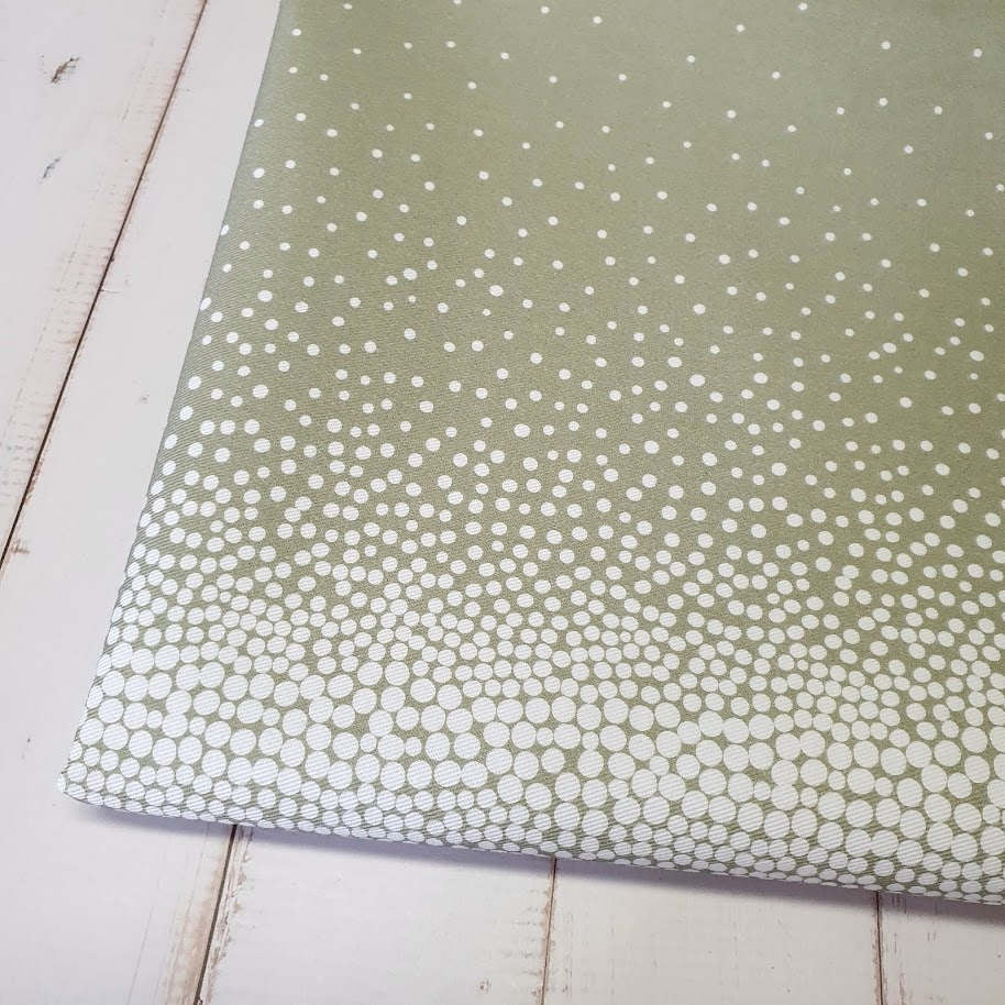 MYO Design - Twill Canvas - Dotties - oldgreen