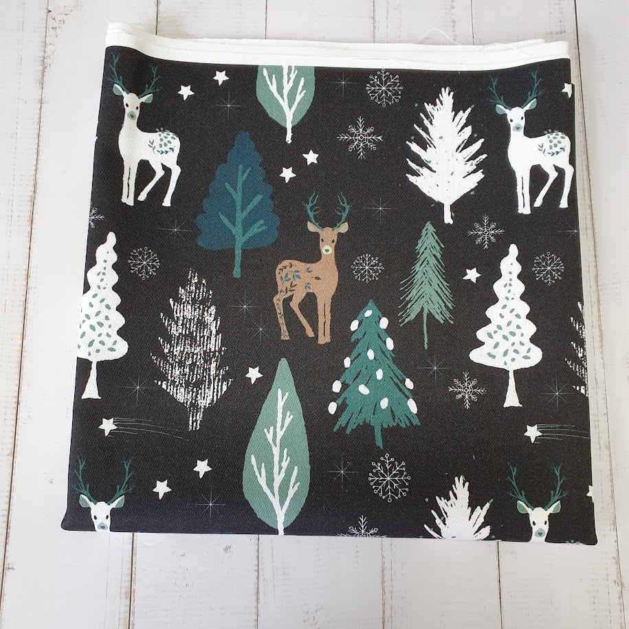 MYO Design - Twill Canvas - Xmas Deer - schwarz