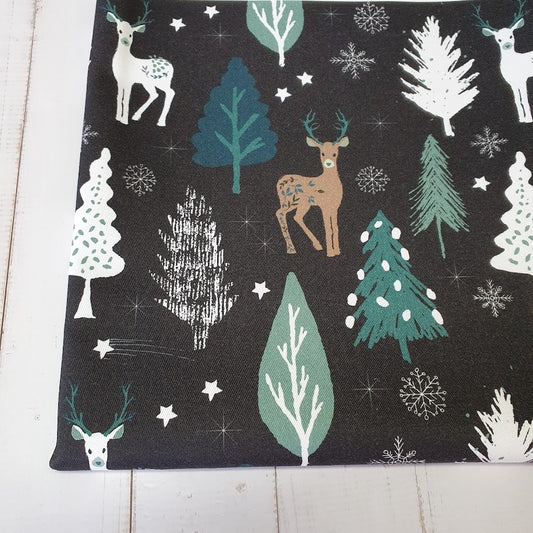 MYO Design - Twill Canvas - Xmas Deer - schwarz