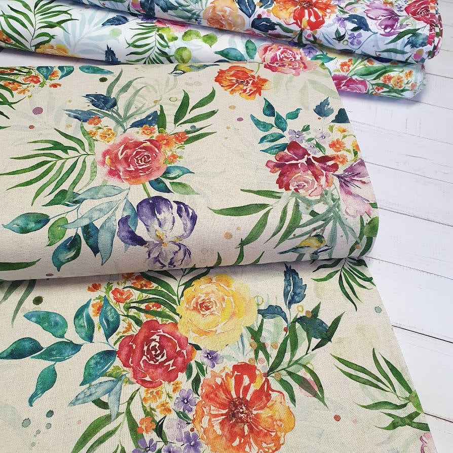 Moda Leinen - Mochi Linen - Chickadee - Room to Grow