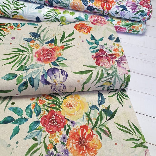 Moda Leinen - Mochi Linen - Chickadee - Room to Grow